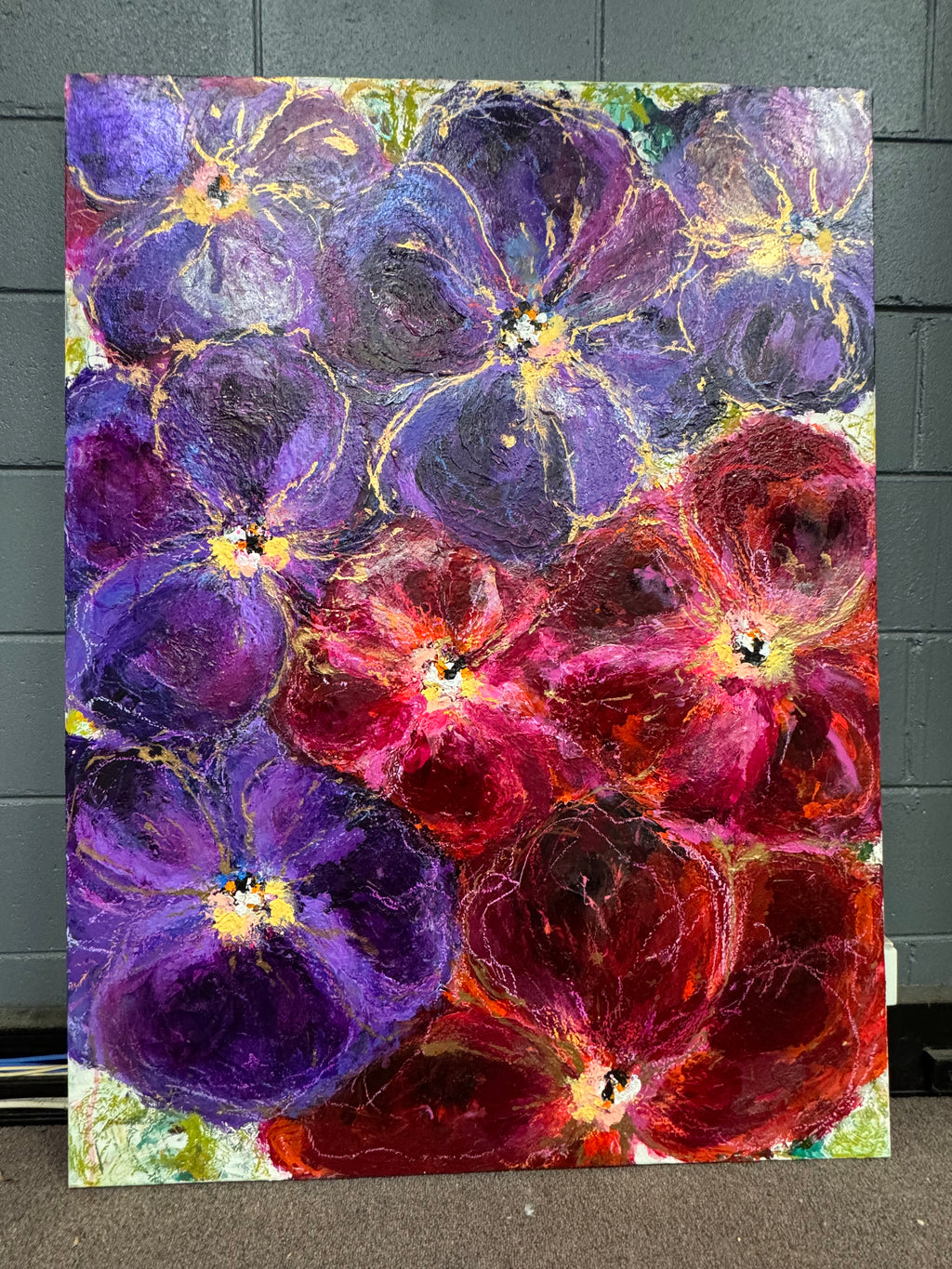 VIOLETS IN BLOOM