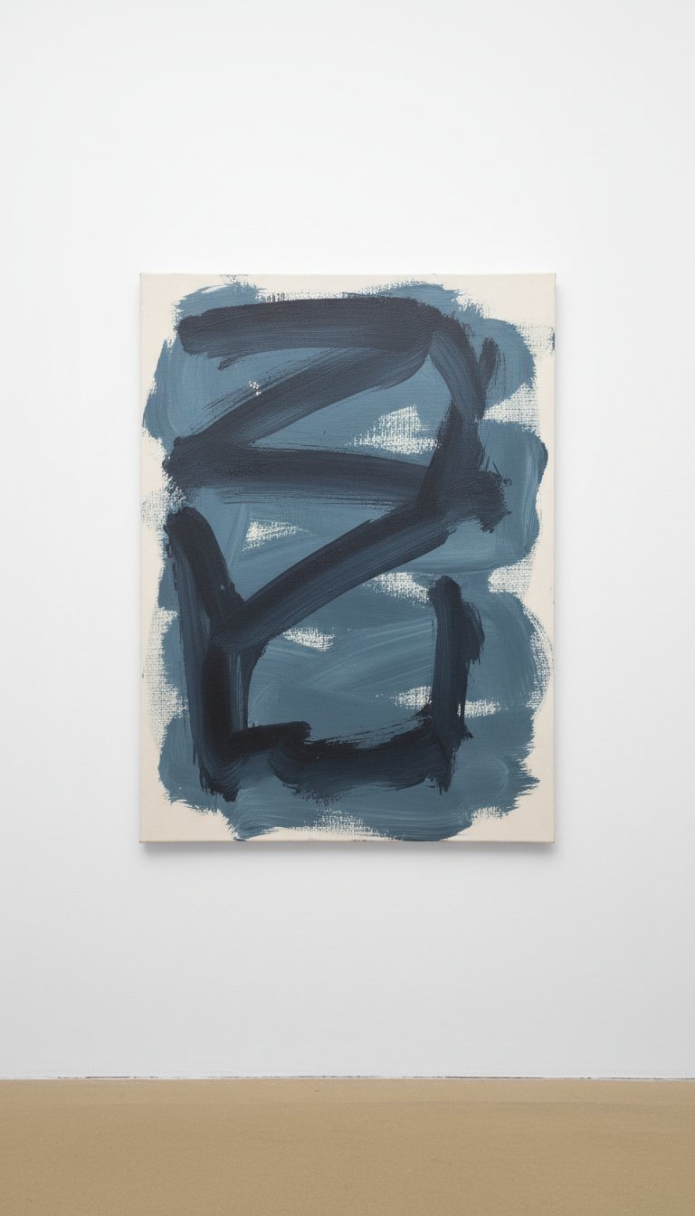 Soft-Toned Abstract For Calm Spaces