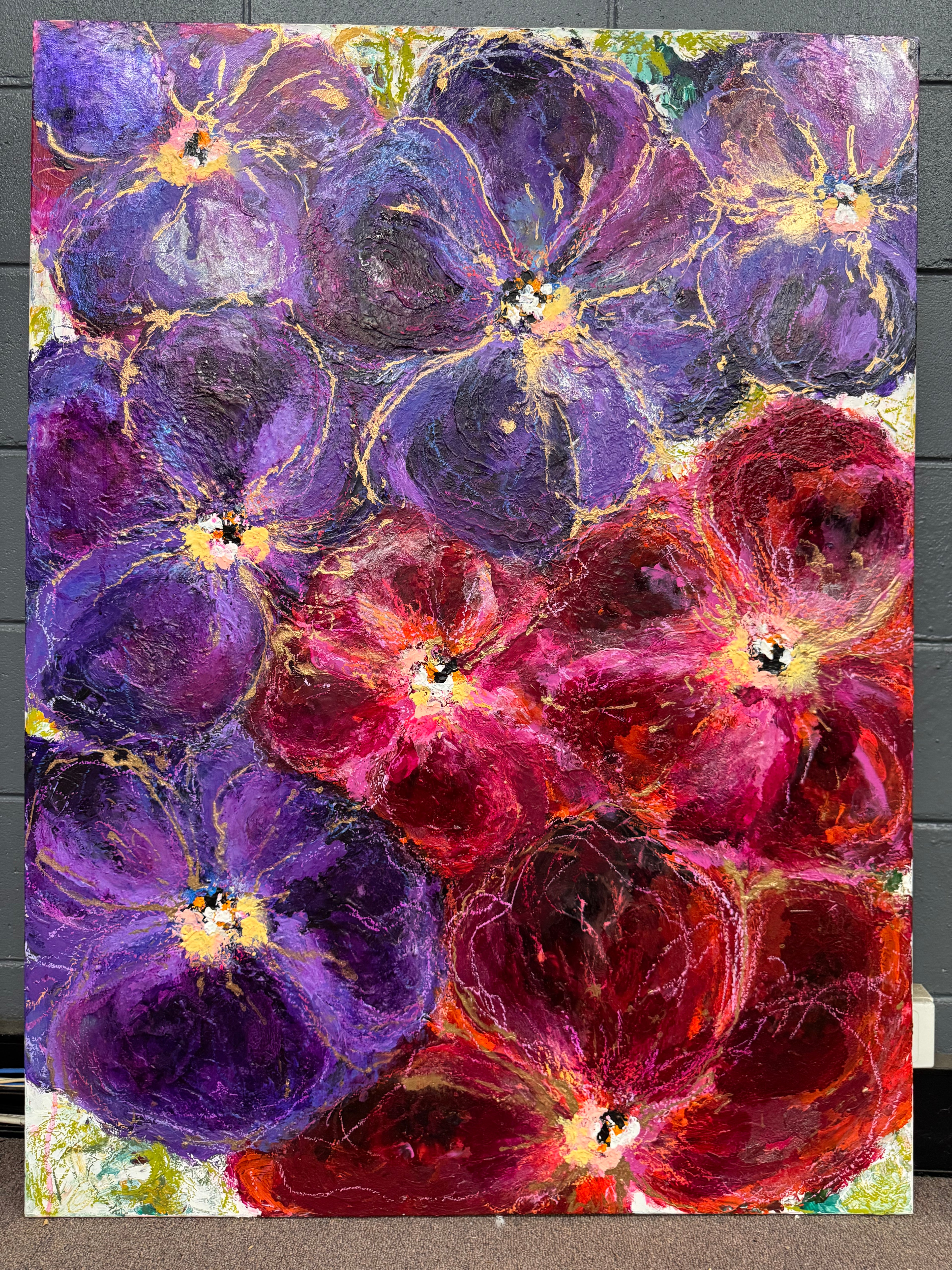 VIOLETS IN BLOOM