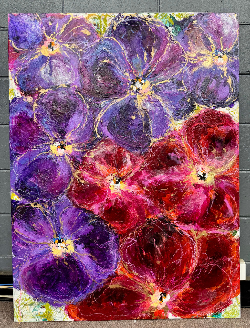 VIOLETS IN BLOOM