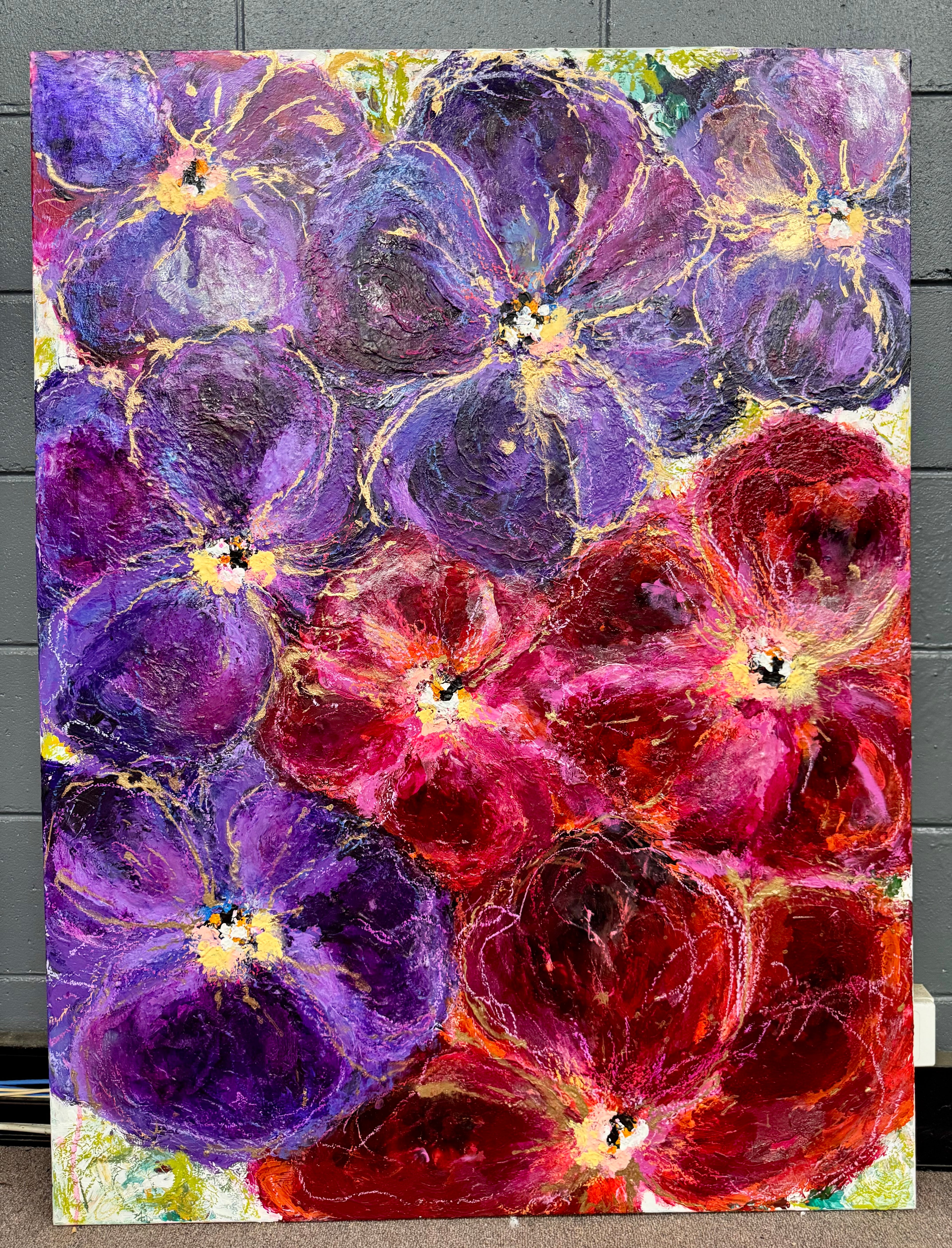VIOLETS IN BLOOM