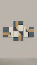 Minimalist Diptych In Cool Tones